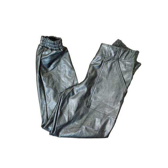 SPANX Faux Leather Leather-Like Jogger Joggers Pants, Size Small - Picture 7 of 12